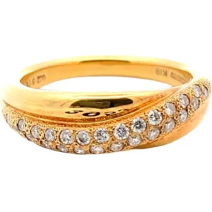 ミキモト K18 ダイヤモンド リング 0.26ct