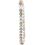 K14WG マダガスカル産非加熱サファイア・ダイヤモンド ブレスレット 17.27ct