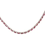 K18WG ルビー・ダイヤモンド ネックレス R17.1・D1.00ct