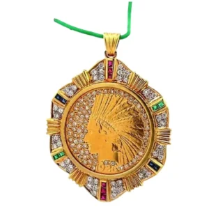 K18/K21.6 ダイヤモンド・多色石 0.56・D0.78ct