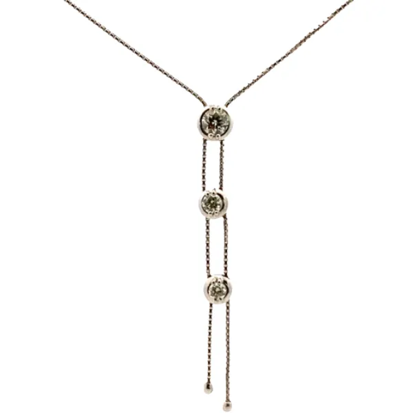 タサキ K18WG ダイヤモンド ネックレス 0.56ct