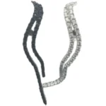 K18WG/WGK14 ブラックスピネル・ダイヤモンド ピアス/イヤリング D0.84・S1.1 ct