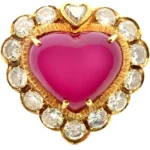 K18 ルビー・ダイヤモンド リング 9.85・D2.21ct