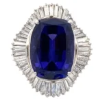 Pt･Pm900 タンザナイト・ダイヤモンド 20.04・D2.54ct