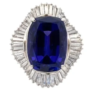 Pt･Pm900 タンザナイト・ダイヤモンド 20.04・D2.54ct