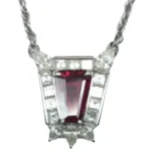Pt850/Pt900 ルビー・ダイヤモンド ネックレス/ペンダントトップ R2.18 ct D1.32 ct