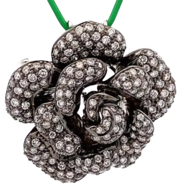 K18 ダイヤモンド ブローチ D3.5ct