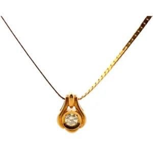 K18/K20 ダイヤモンド ネックレス/ペンダントトップ 0.383ct