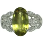 Pt･Pm900 スフェーン・ダイヤモンド リング SF3.15 ct D0.15 ct