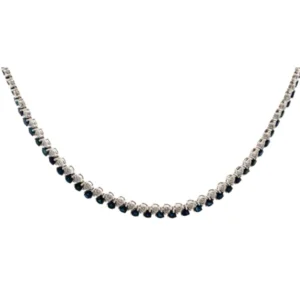 K18WG サファイア・ダイヤモンド ネックレス/ペンダントトップ S18.00・D1.50ct