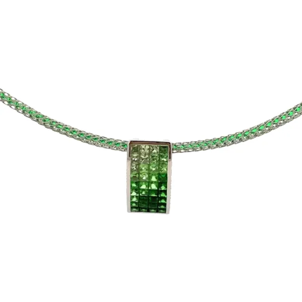 K18/K18WG ガーネット・ダイヤモンド ネックレス/ペンダントトップ G2.50・D0.22ct