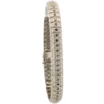 K18WG ダイヤモンド・トリートダイヤモンド ブレスレット 2.04・1.01ct