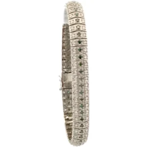 K18WG ダイヤモンド・トリートダイヤモンド ブレスレット 2.04・1.01ct