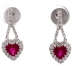K18 ルビー・ダイヤモンド ピアス/イヤリング R1・D0.35 ct