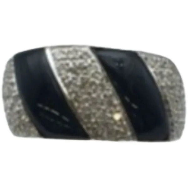 Pt900 オニキス・ダイヤモンド リング D0.52 ct