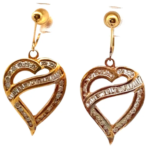 K18 ダイヤモンド ピアス/イヤリング 0.65・0.67ct