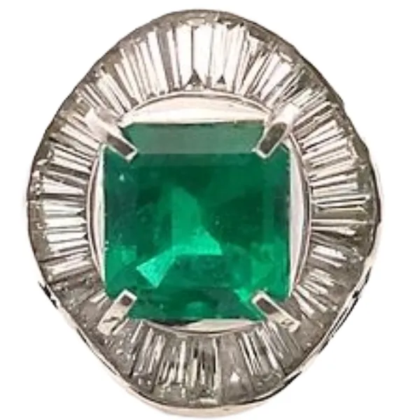 Pt･Pm900 エメラルド・ダイヤモンド 2.24・D1.05ct