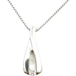 Pt900/Pt850 ダイヤモンド ネックレス/ペンダントトップ 0.304ct