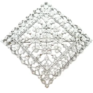K18 ダイヤモンド ブローチ D1.37ct