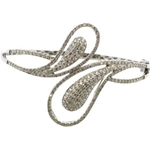 K18WG ダイヤモンド ブレスレット D2.5ct