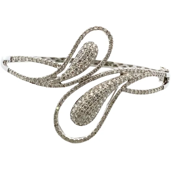 K18WG ダイヤモンド ブレスレット D2.5ct