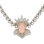 K18 ピンク石・ダイヤモンド ネックレス/ペンダントトップ D7.78・D4.88ct