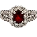 Pt･Pm900 スピネル・ダイヤモンド 1.202・1.05ct