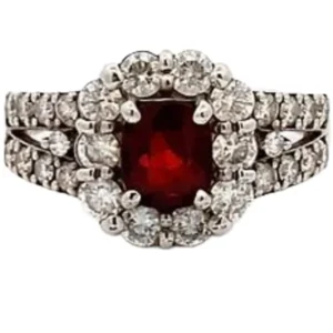Pt･Pm900 スピネル・ダイヤモンド 1.202・1.05ct