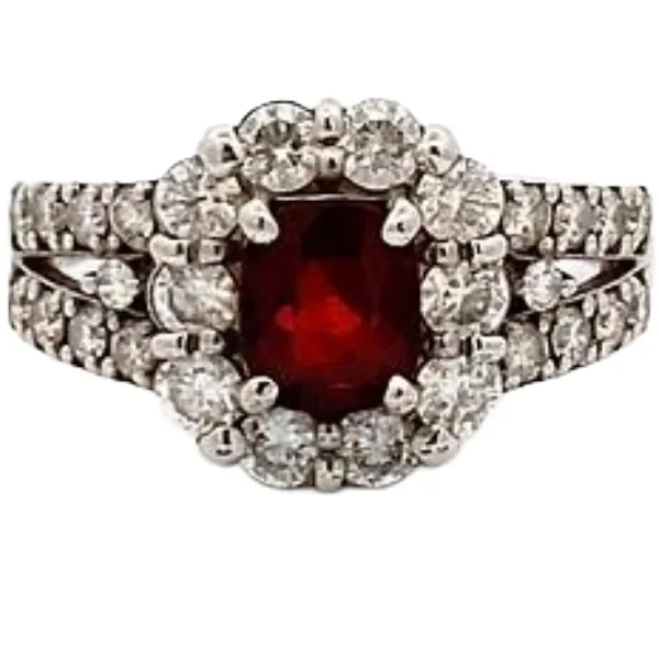 Pt･Pm900 スピネル・ダイヤモンド 1.202・1.05ct