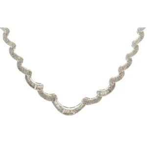 Pt･Pm900 ダイヤモンド ネックレス D9.71ct