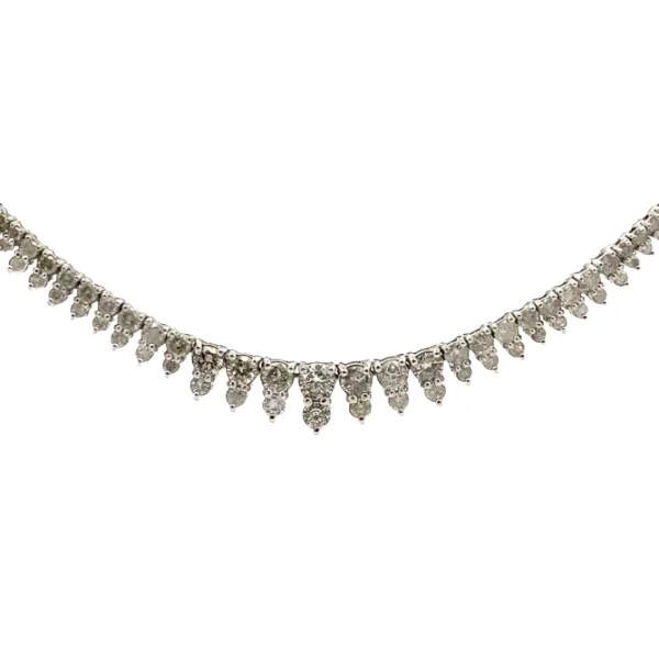 K18WG ダイヤモンド ネックレス/ペンダントトップ 7ct