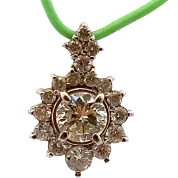 Pt･Pm900 ダイヤモンド ネックレス/ペンダントトップ 0.72・0.53ct