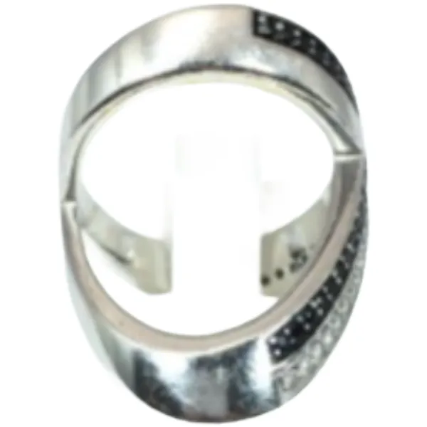 K18WG ブラックスピネル・ダイヤモンド リング S0.22・D0.16 ct