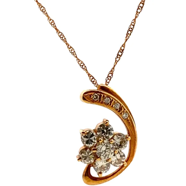 K18 ダイヤモンド ネックレス/ペンダントトップ 0.83・0.04ct
