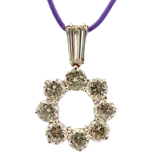 Pt･Pm900 ダイヤモンド ネックレス/ペンダントトップ 0.48・2.695ct