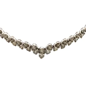 K18WG ダイヤモンド ネックレス/ペンダントトップ 10ct