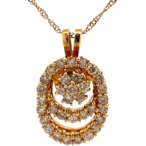 K18 ダイヤモンド ネックレス/ペンダントトップ 1ct