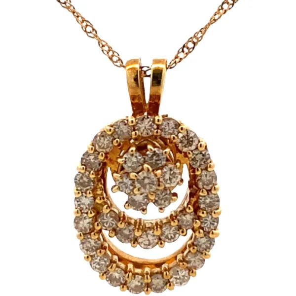K18 ダイヤモンド ネックレス/ペンダントトップ 1ct