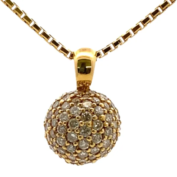 K18 ダイヤモンド ネックレス/ペンダントトップ 1ct