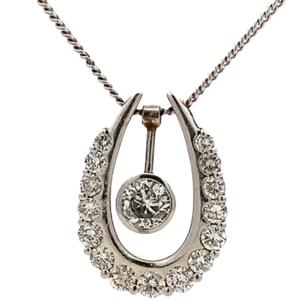 Pt900/Pt850 ダイヤモンド 0.525・1.02ct