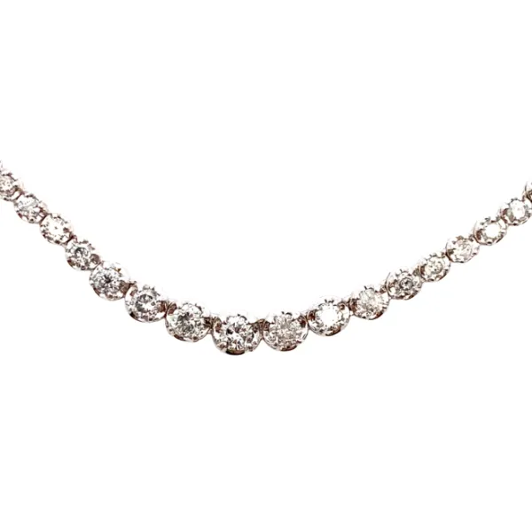 K18WG ダイヤモンド ネックレス/ペンダントトップ 5ct