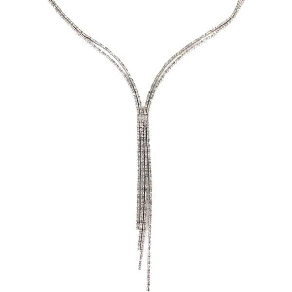 K18WG ダイヤモンド ネックレス/ペンダントトップ 7ct