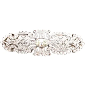 Pt･Pm950 ダイヤモンド ブローチ C1.004・1.17ct