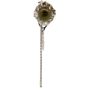 PtPm クリソベリルキャッツアイ・ダイヤモンド カフスタイピン 8.35ct