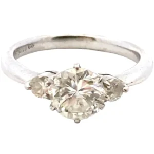 Pt・Pm900 ダイヤモンド リング D1.11・D0.18ct