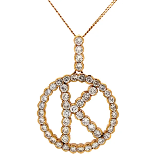 K18 ダイヤモンド ネックレス/ペンダントトップ 3.08ct