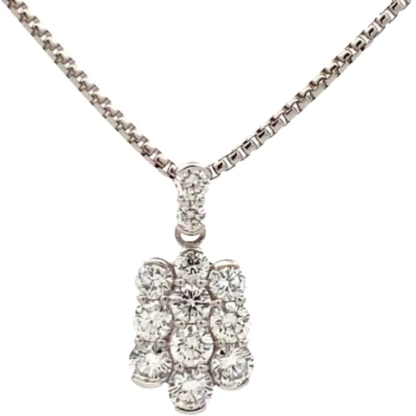 Pt900/Pt850 ダイヤモンド ネックレス/ペンダントトップ 1.41ct