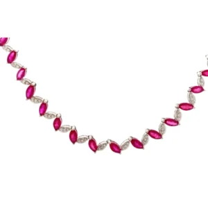 K18WG ルビー・ダイヤモンド ネックレスペンダントトップ R13.85・D0.96ct