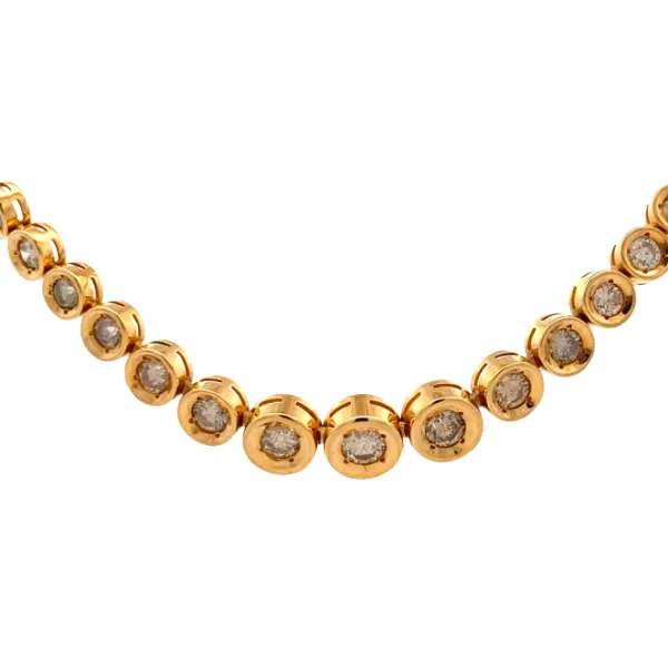 K18 ダイヤモンド ネックレス 10ct
