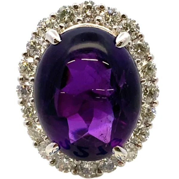 Pt・Pm900 アメシスト・ダイヤモンド リング 9.5・1.27ct 」の参考買取